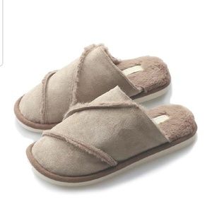 Soft Suede Memory Foam Slippers